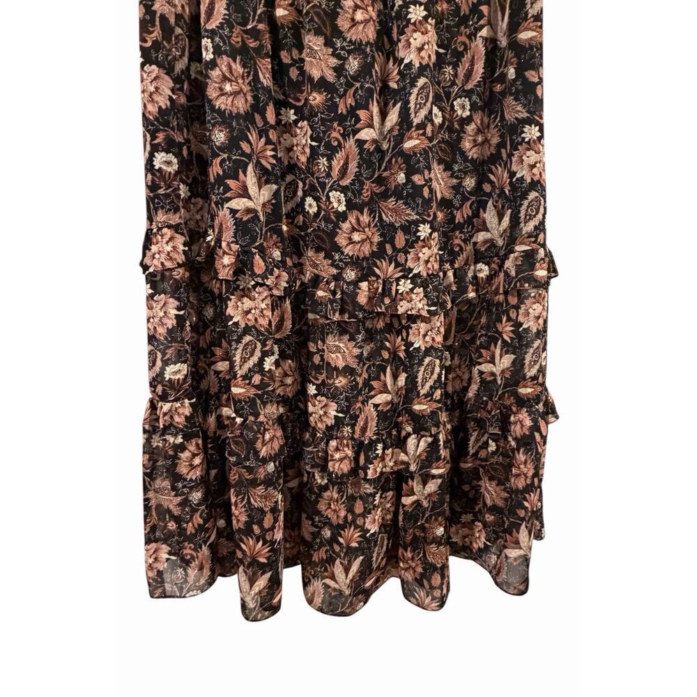NWT Madewell Ruffle Tiered Pull-On Midi Skirt Women’s Small Floral Spring - Picture 6 of 12